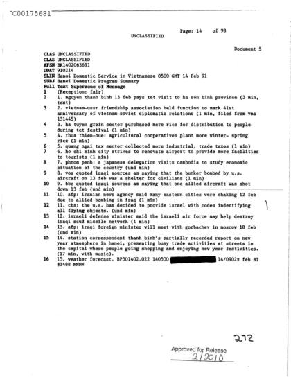 Documentos de la CIA sobre OVNI