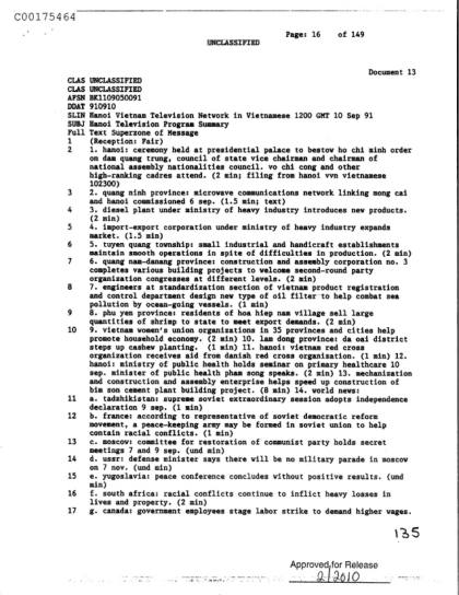 OVNI en noticias vietnamitas de 1991