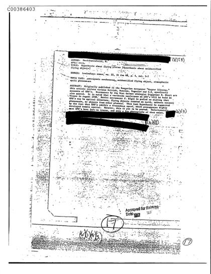 Hipótesis sobre objetos voladores no identificados