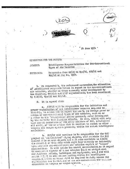 Documentos OVNI de la CIA