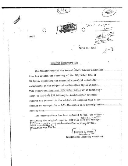 Documentos de la CIA sobre OVNI