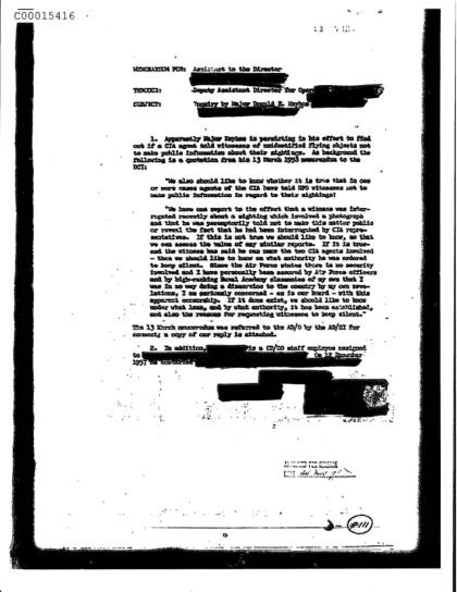 Documentos OVNI de la CIA