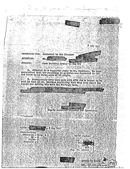OVNI y la CIA en 1952