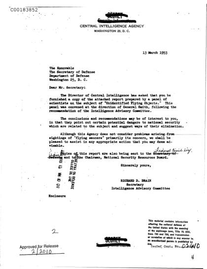 Informe OVNI de la CIA de 1953