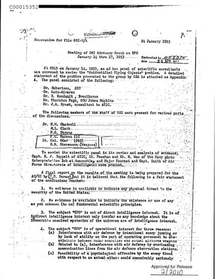 Reunión científica sobre OVNI de 1953