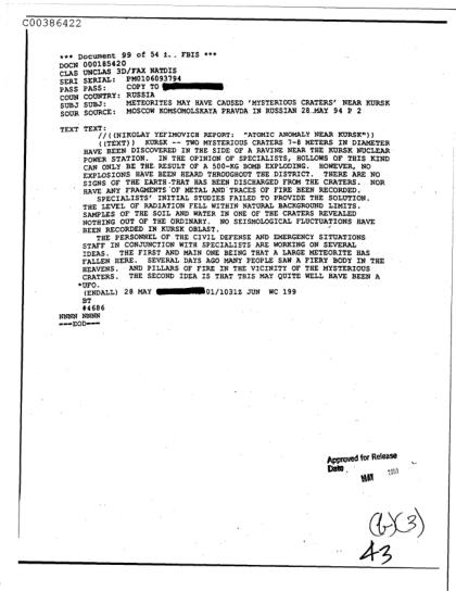 Cráteres misteriosos cerca de Kursk