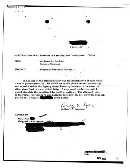 Propuesta de investigación OVNI a la CIA