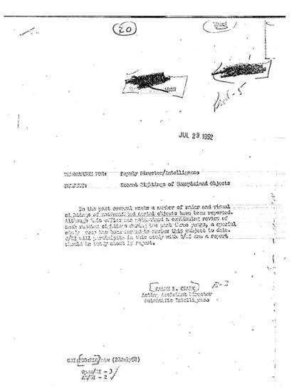 Documentos de la CIA sobre OVNI