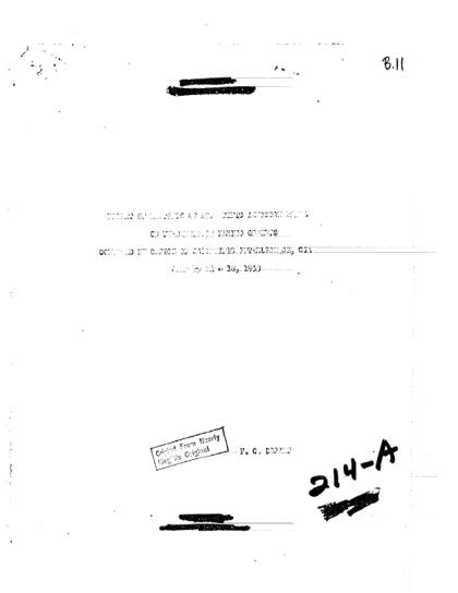 Reunión científica sobre OVNI en 1953