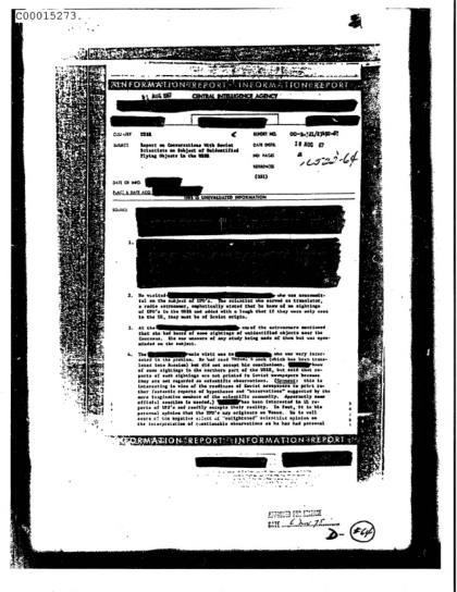 OVNI y la CIA en 1950