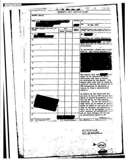 Documentos OVNI de la CIA
