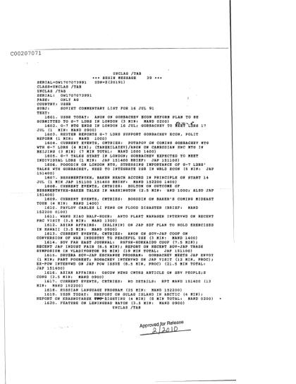 Documentos de la CIA sobre OVNI