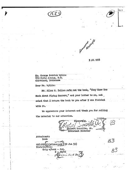 CIA responde a libro sobre OVNI