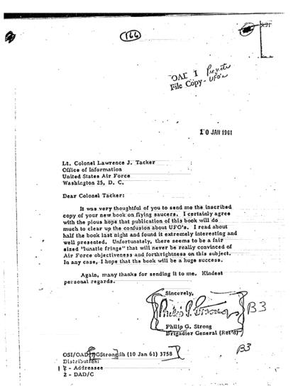 Cartas de la CIA sobre OVNI