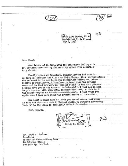 Cartas de la CIA sobre OVNI