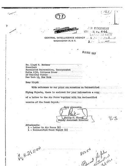 Documentos OVNI de la CIA de 1957