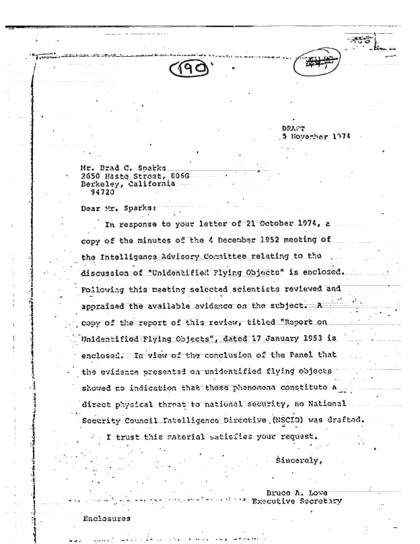 CIA y documentos OVNI