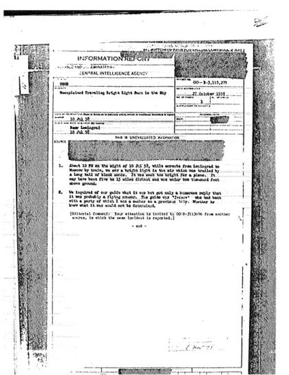 Documentos OVNI de la CIA