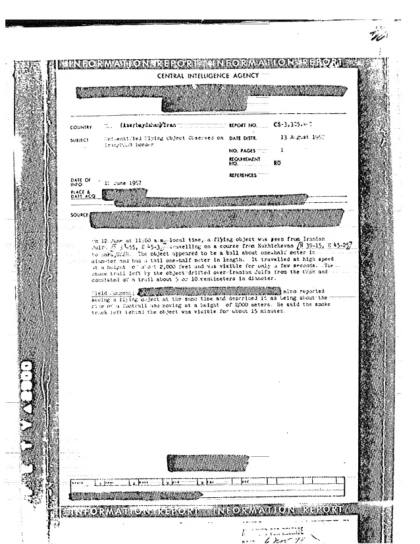 OVNI observado cerca de la frontera iraní